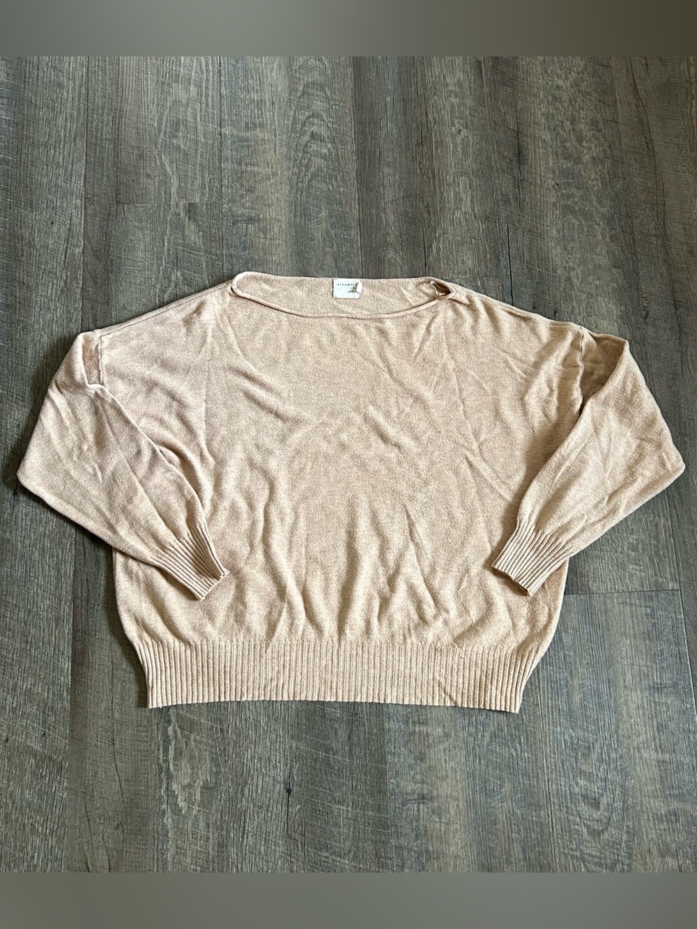 Dreamers by Debut Size S Tan Knit Sweater Oversized Relaxed Fit